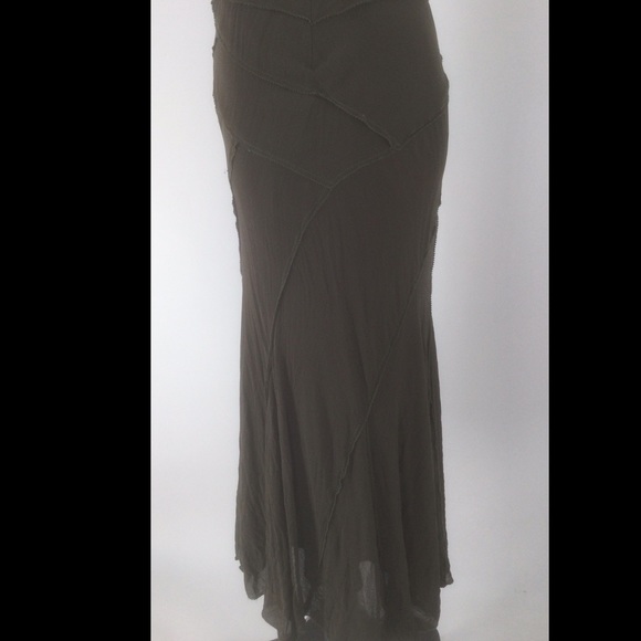 DKNY Small Silk Olive Green Cocktail Dress - Picture 4 of 12